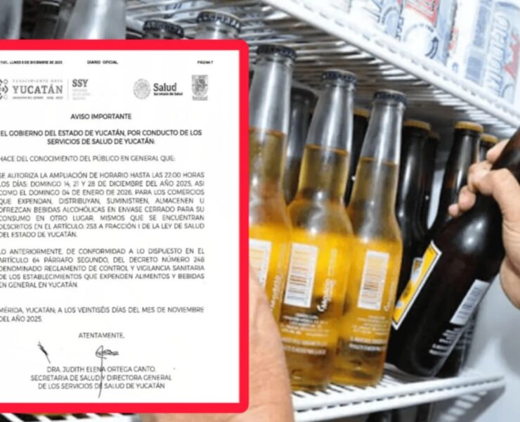 Domingos con más horas para comprar alcohol en Yucatán este diciembre