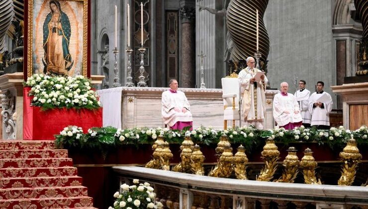 En la Basílica de San Pedro, León XIV vincula el mensaje guadalupano con los desafíos globales y pide unidad frente a un mundo dividido