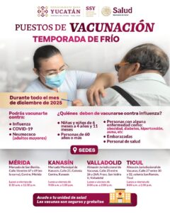 La Secretaría de Salud de Yucatán exhortó a la población a mantener medidas preventivas y acudir a su unidad médica ante síntomas respiratorios, reiterando que No hay peligro por la Inflluenza AH3N2 en el estado.