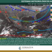 Nuevo sistema frontal y canales de baja presión activan un ambiente inestable en gran parte del país