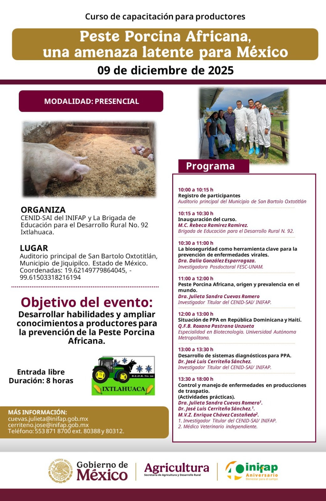 Medidas oficiales ante el riesgo sanitario creciente