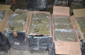 Cajas repletas de marihuana, fueron decomisadas en el operativo, en la carretera Campeche-Mérida, el pasado 30 de noviembre. 