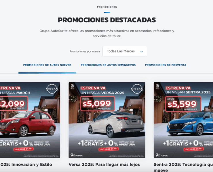 Promociones de autos nuevos con financiamiento accesible en México