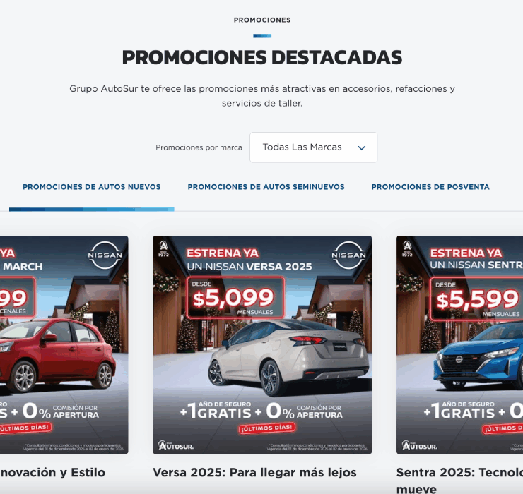 Promociones de autos nuevos con financiamiento accesible en México