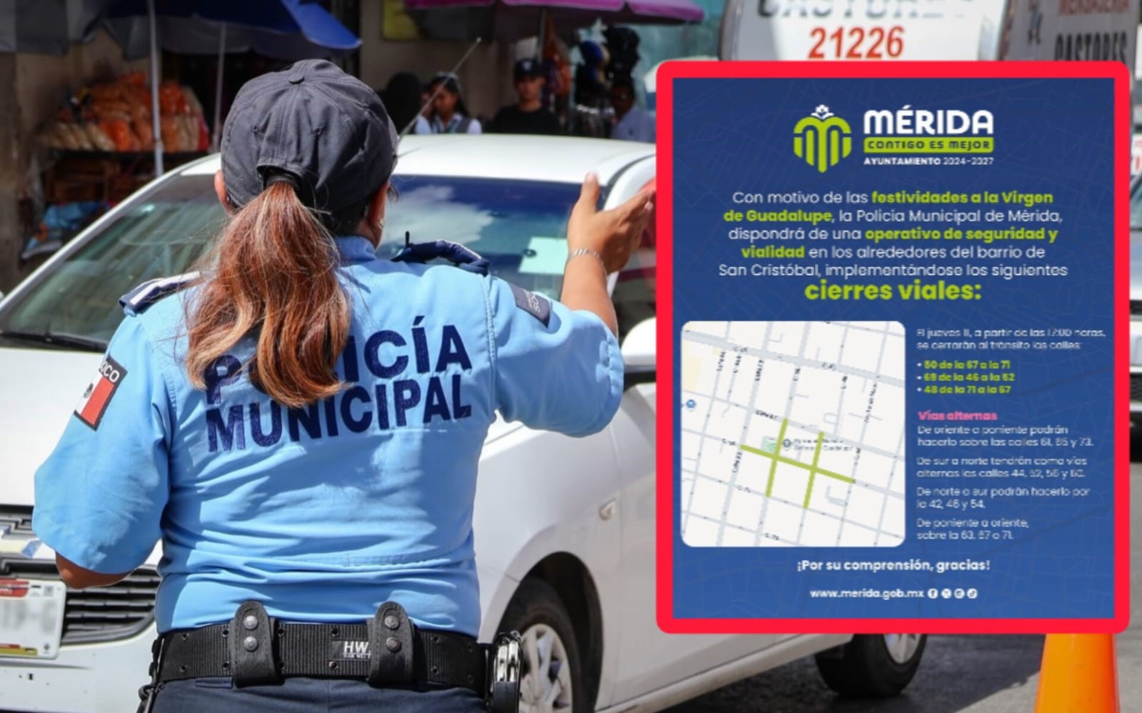 ¡Refuerzan la seguridad! Operativo especial por las festividades de la Virgen de Guadalupe