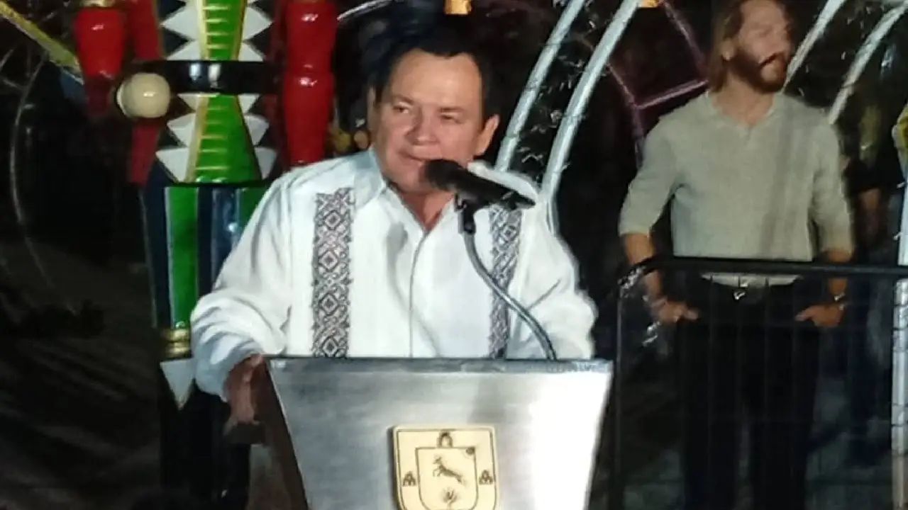 Villa Navideña en el Gran Parque de La Plancha Así inició la magia en Yucatán