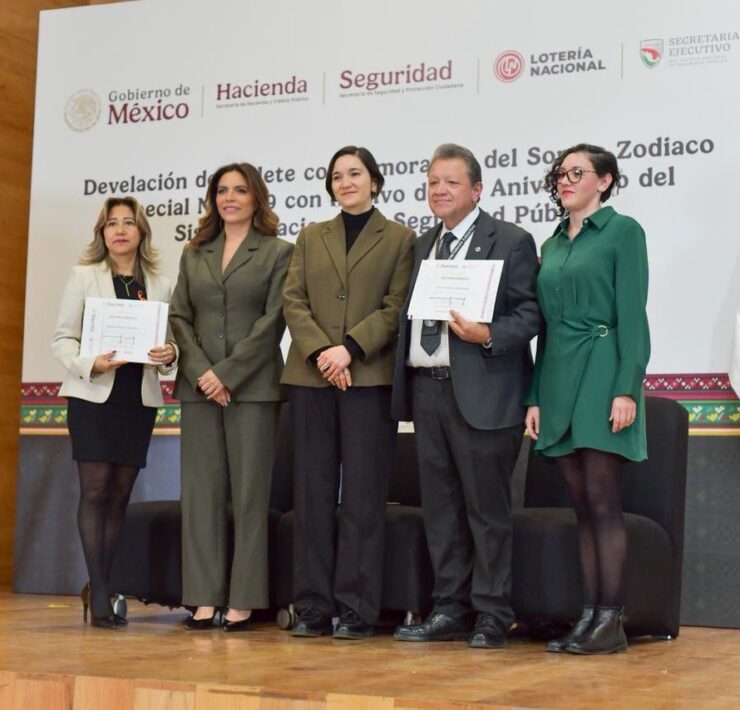 Lotería Nacional celebra 30 años del Sistema Nacional de Seguridad Pública con billete conmemorativo que destaca su papel estratégico