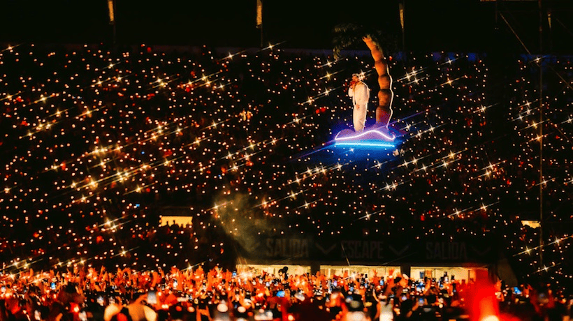 Bad Bunny sorprendió al público chileno