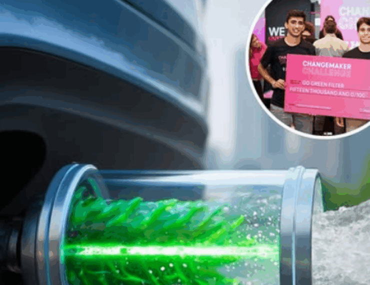 Jóvenes crean filtro de escape que purifica los gases dañinos y crea oxigeno