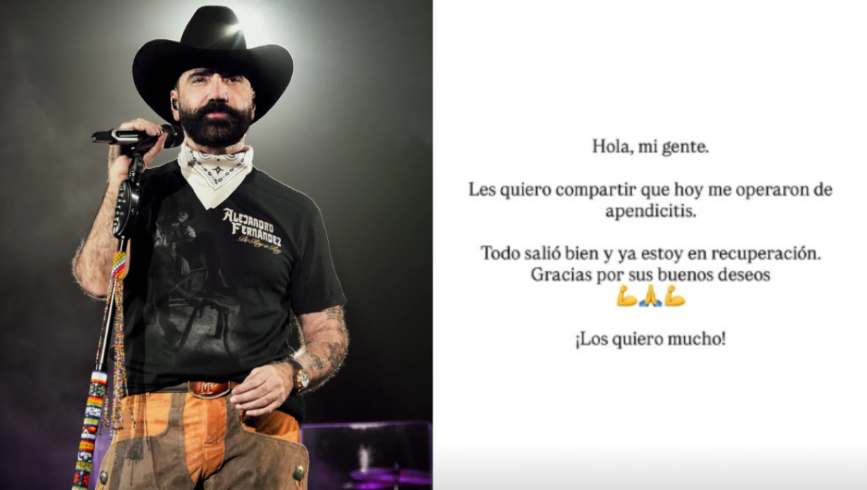 ¿Por qué Alejandro Fernández fue hospitalizado de emergencia?