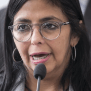 Delcy Rodríguez sostuvo una larga conversación con Trump