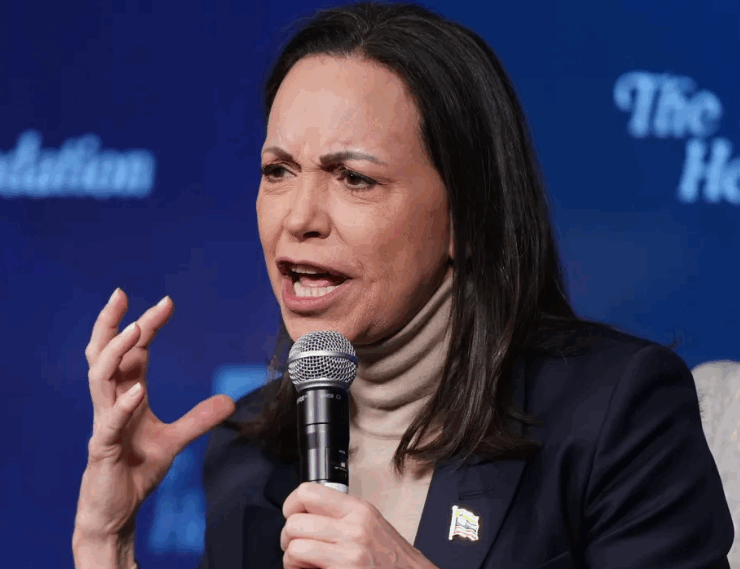 Machado dice que Venezuela entró en una transición democrática gracias a Trump