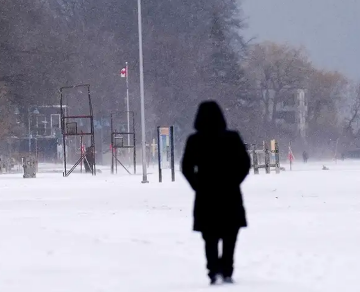 Frío extremo en Canadá, una sensación térmica de hasta -55° C