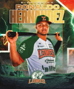 Ronaldo Hernández, con experiencia en organizaciones de Grandes Ligas y LIDOM, se integra a los Leones de Yucatán para la temporada 2026
