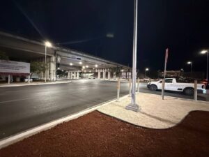 Avanza la Obra vial en City Center en su etapa final, un proyecto que busca agilizar el tránsito y mejorar la movilidad en uno de los puntos con mayor carga vehicular de Mérida.