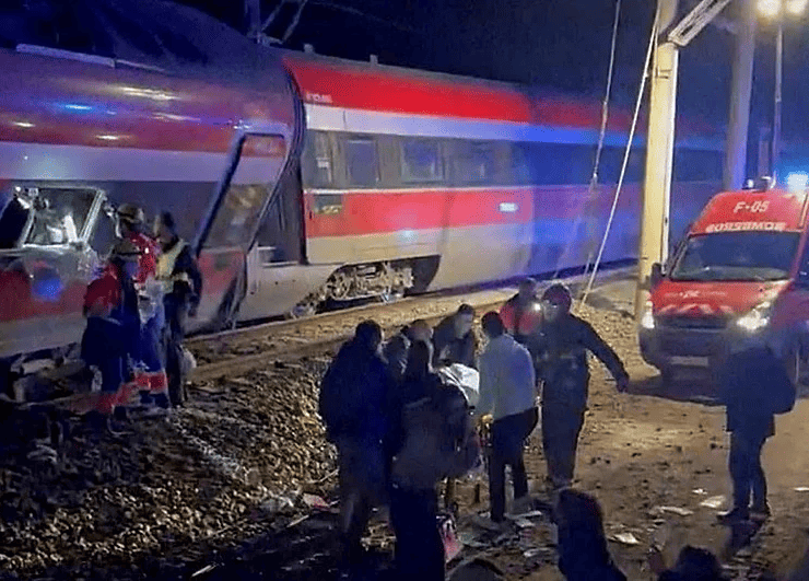 Descarrilamiento de dos trenes en Córdoba