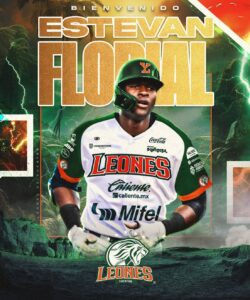 Los Leones de Yucatán anuncian la llegada oficial del outfielder dominicano Estevan Florial.