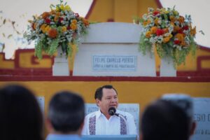 El gobernador Joaquín Díaz Mena encabezó la ceremonia conmemorativa, reafirmando que el Legado de Felipe Carrillo Puerto sigue guiando la justicia social en Yucatán.