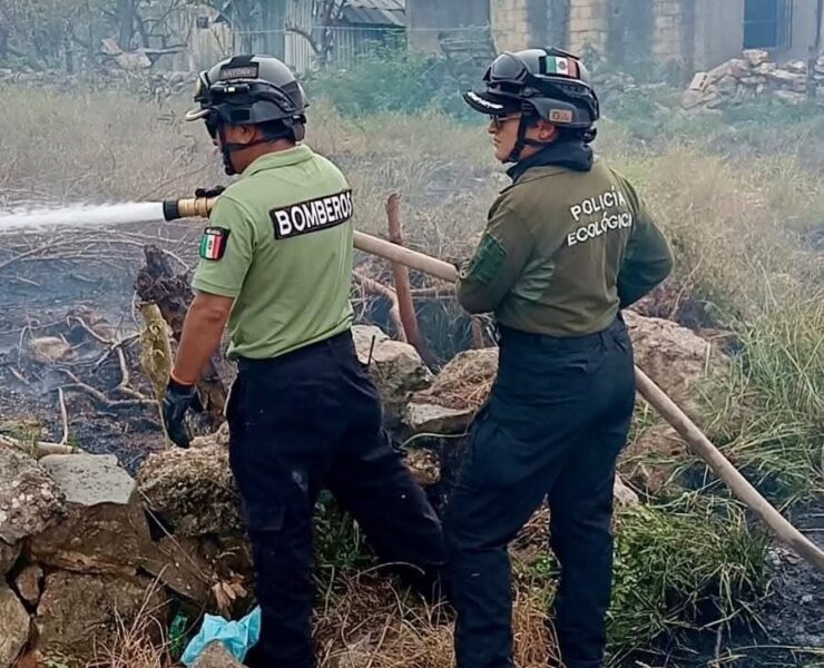 Incendios simultáneos alarman Kanasín tras registrar 17 siniestros en un día