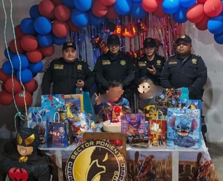 Policías transforman un cumpleaños en un recuerdo inolvidable