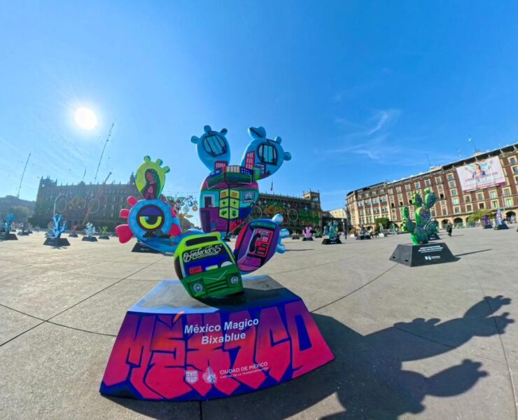 El Zócalo se convierte en galería viva: el nopal como arte público, economía creativa y símbolo de resistencia