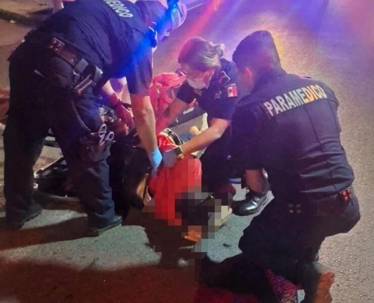 Hombre en silla de ruedas resulta lesionado tras ser atropellado colonia Santa Rosa