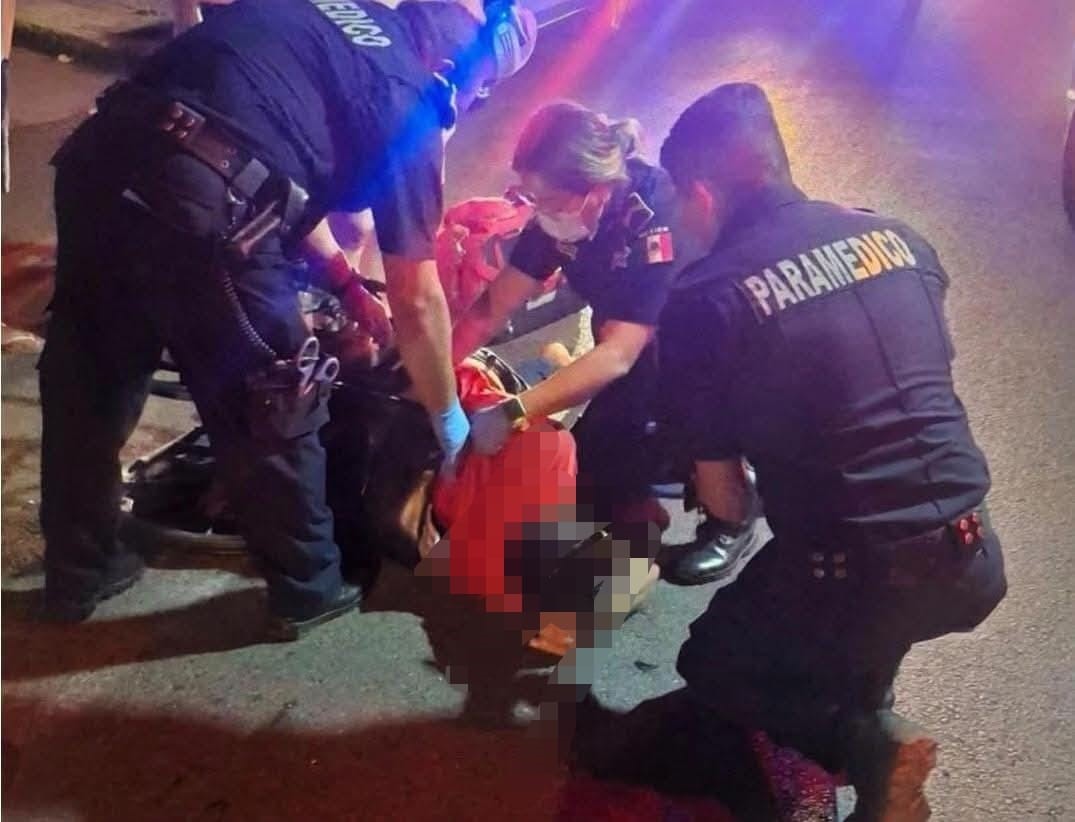 Hombre en silla de ruedas resulta lesionado tras ser atropellado colonia Santa Rosa