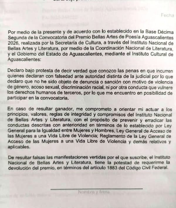 'carta de sanidad moral'