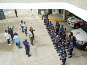 Elementos de la Fuerza de Tarea municipal se mantienen en alerta permanente ante el impacto del Frente Frío 27, como parte de la Alerta preventiva por ingreso de Frente Frío activada en Boca del Río.
