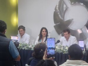 Esteban Roche, presidente de CANACINTRA Yucatán, durante la presentación de la actualización de la Agenda Estratégica del Estado.