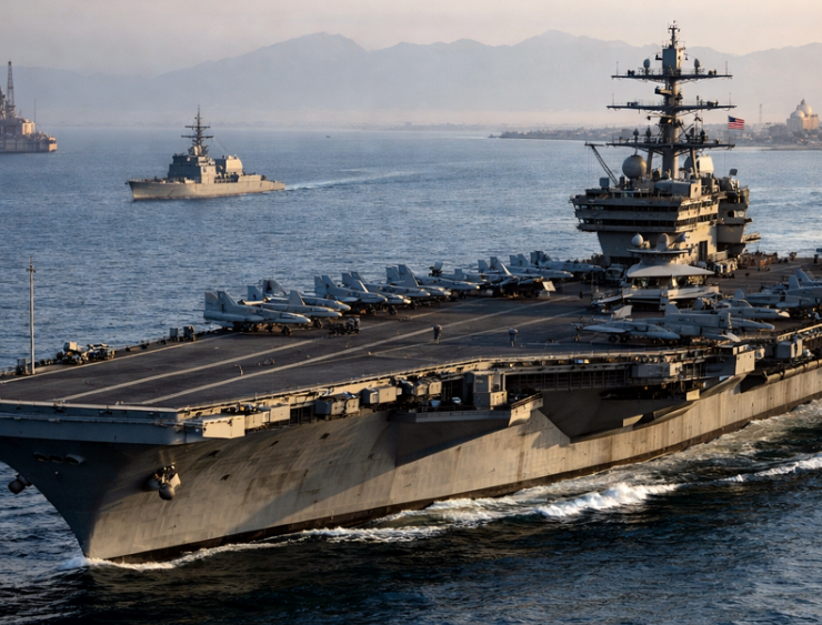 EEUU derriba un dron Iraní cerca de su mayor portaaviones