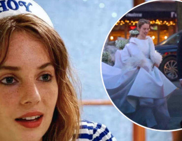 Actriz de "Stranger Things" se casa, así fue la boda