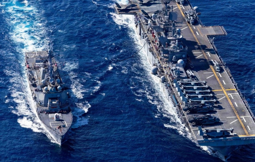 EEUU despliega gran fuerza naval y aérea en Medio Oriente