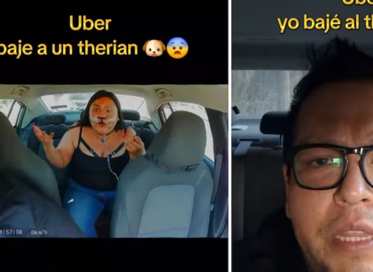 Taxista de aplicación baja a mujer ‘therian’ y rompe el silencio