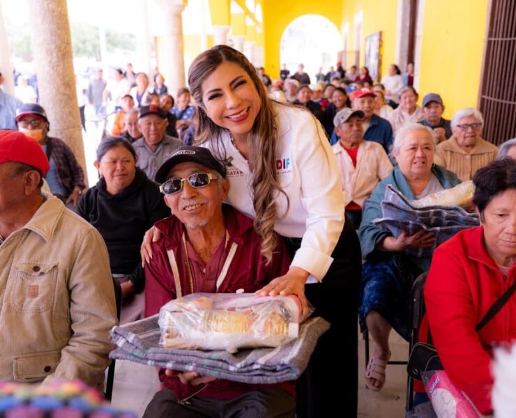 DIF Yucatán entrega apoyos a familias ante descenso de las temperaturas