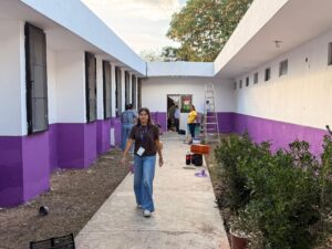 Con el apoyo del personal de Casa Otoch, se renovó el área destinada a la atención de niñas y niños bajo tutela del Estado.