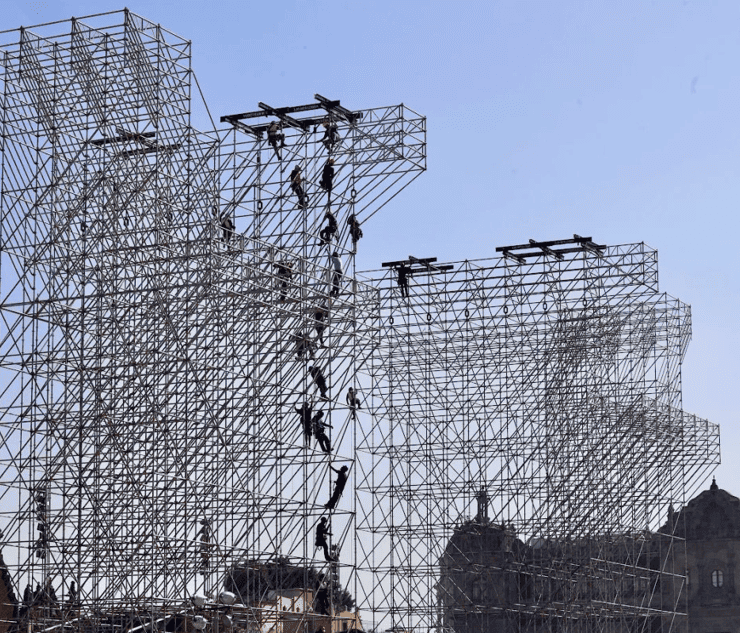 El Zócalo blindado previo al concierto de Shakira