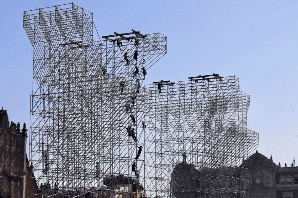 El Zócalo blindado previo al concierto de Shakira