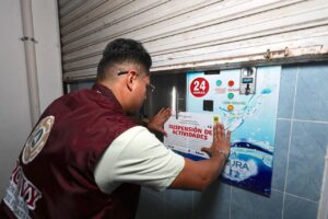 Colocan sellos de suspensión por pirotecnia irregular en predio de Caucel