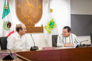 Gobernador Joaquín Díaz Mena sostuvo un encuentro con el grupo empresarial yucateco San Francisco de Asís, donde se presentaron proyectos de inversión orientados a fortalecer el desarrollo económico de Yucatán