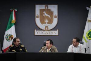 Gobernador Joaquín Díaz Mena llamó a mantener la coordinación entre las instituciones encargadas de preservar la tranquilidad de las familias yucatecas 