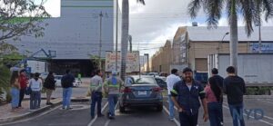 La zona fue acordonada y cerrada a la circulación durante la Movilización de cuerpos de emergencia para garantizar la seguridad de peatones y conductores.