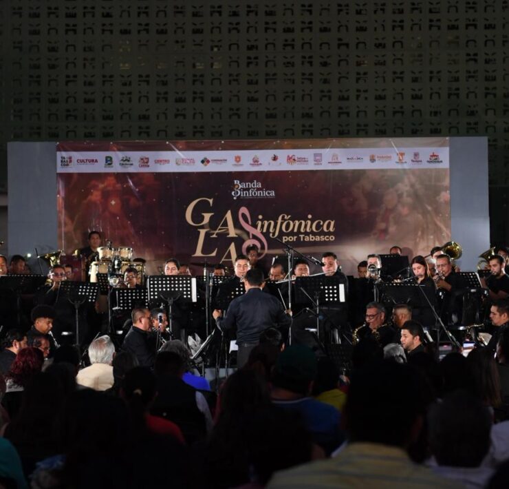 Inicia con éxito la gira estatal de la Banda Sinfónica del Gobierno de Tabasco