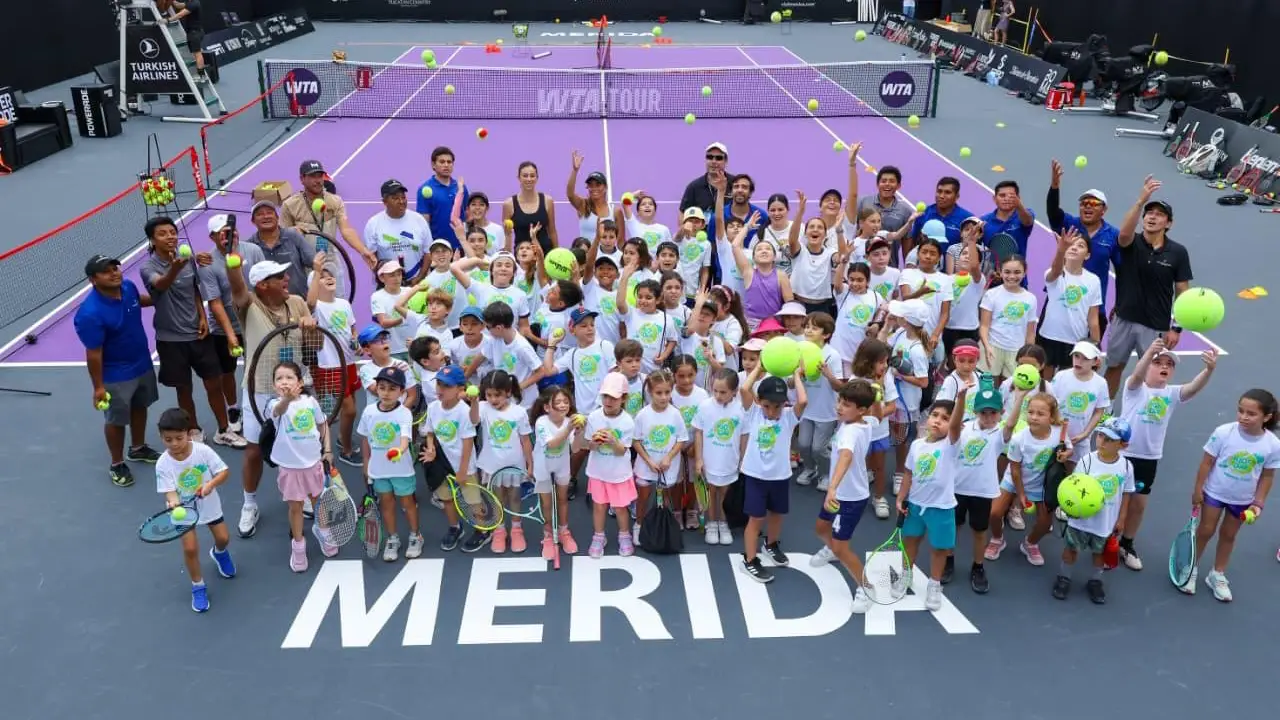 Magia del tenis en Mérida inspira nuevas generaciones