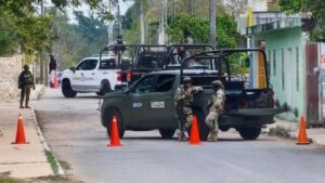 Un amplio despliegue de seguridad se registró en la calle 73 por 40 y 44 de la colonia Santo Domingo, Tizimín