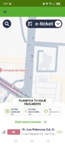 Ruta 91, opción 1 para llegar. 