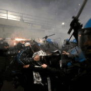 Protesta contra Juegos Olímpicos de Invierno