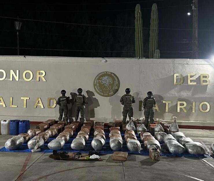 Secretaría de Marina informa el aseguramiento de material ilícito