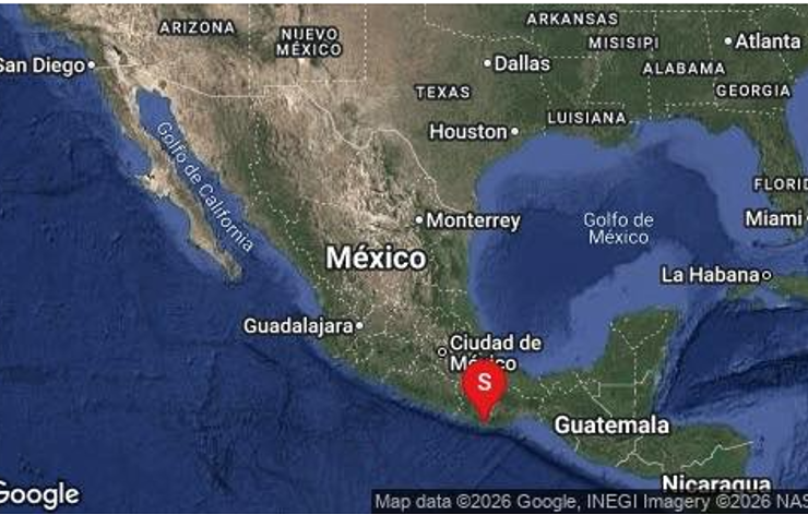 Sismo con epicentro en Oaxaca