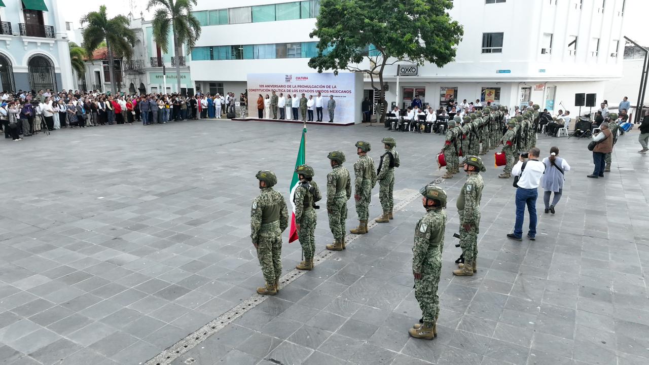 Tabasco conmemora el 109 aniversario de la Constitución Política de México